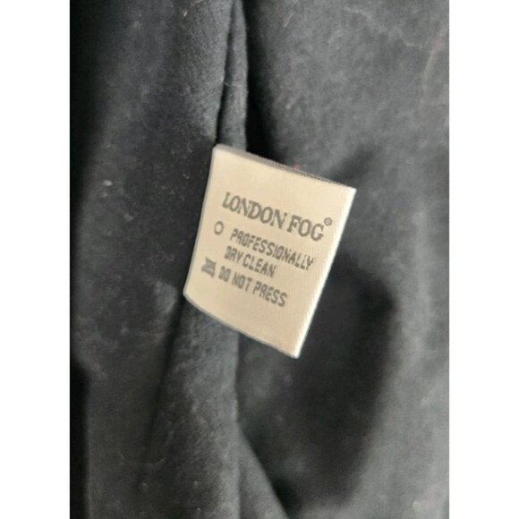 Men’s London Fog Double Breasted Trench-Coat 42 Reg Gray w Zip Out Lining - Picture 8 of 16